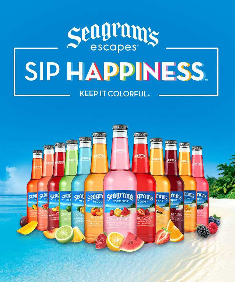 Sip Happiness with Seagram's Escapes - Keep it colorful!