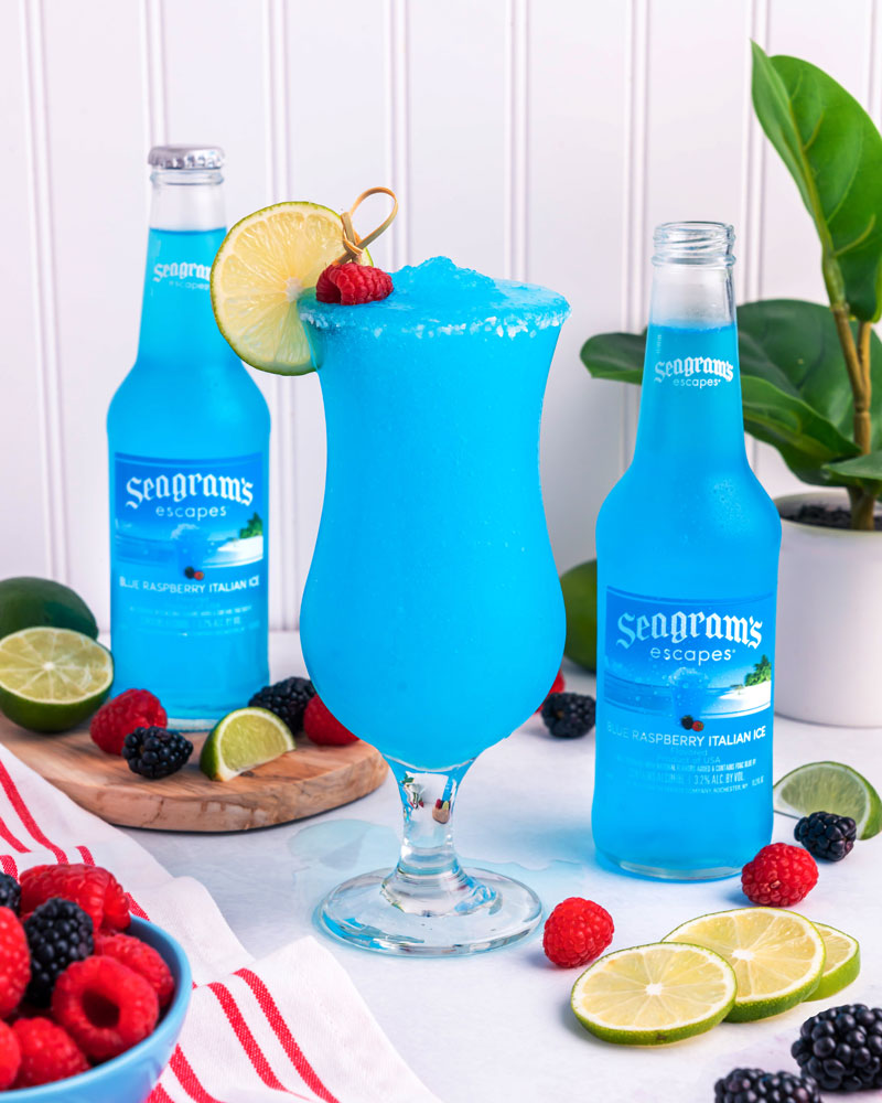 Frozen Blue Raspberry Margarita Recipe Image