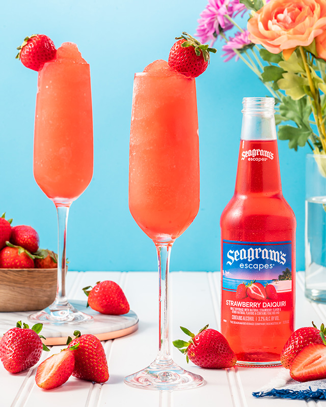 Frozen Strawberry Mimosa Recipe Image