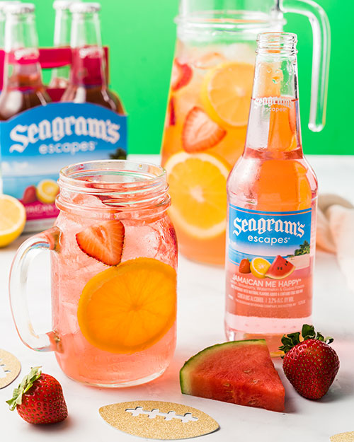 Jamaican Me Happy Tailgating Pink Punch Recipe Image