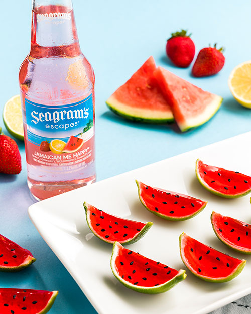 Jamaican Me Happy Watermelon Slice Shooters Photo